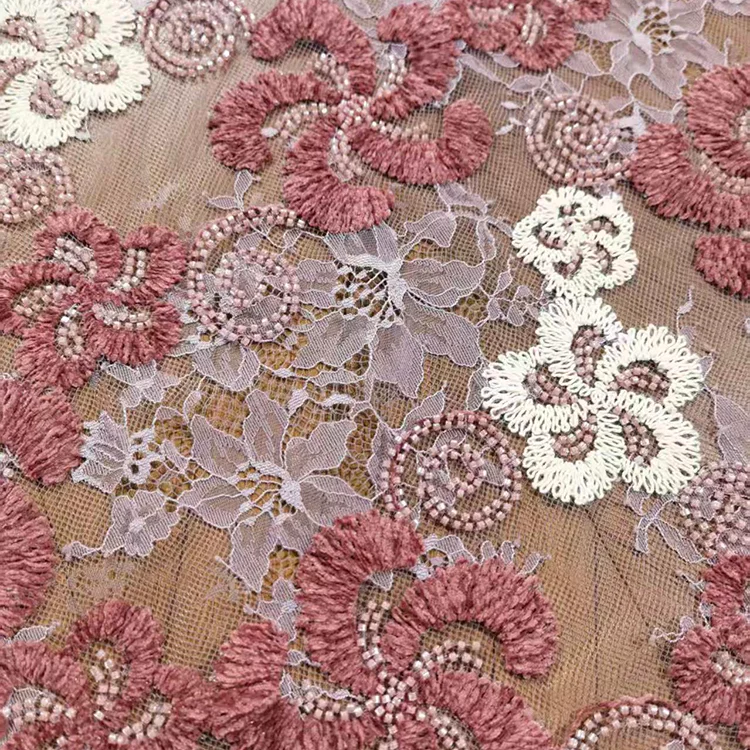 Elara BT2503027: Heirloom Floral Crochet Lace Fabric