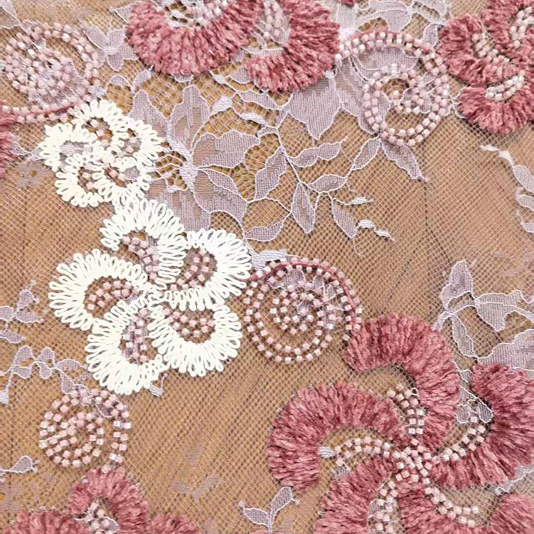 Elara BT2503027: Heirloom Floral Crochet Lace Fabric