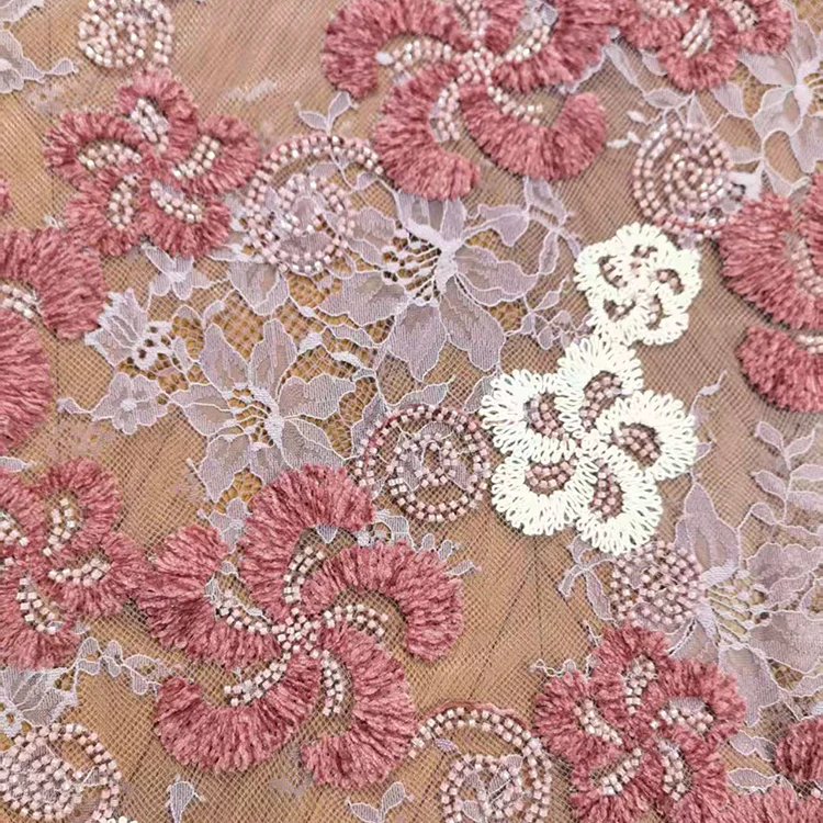 Elara BT2503027: Heirloom Floral Crochet Lace Fabric