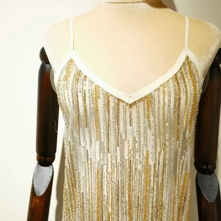 Sequin Fringe Tulle Fabric (130cm) - BT00016