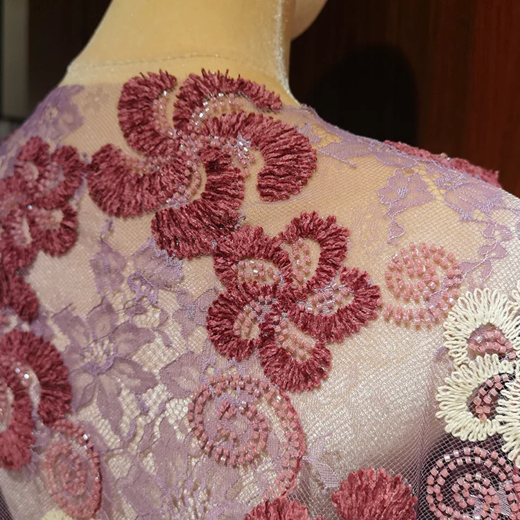 Elara BT2503027: Heirloom Floral Crochet Lace Fabric