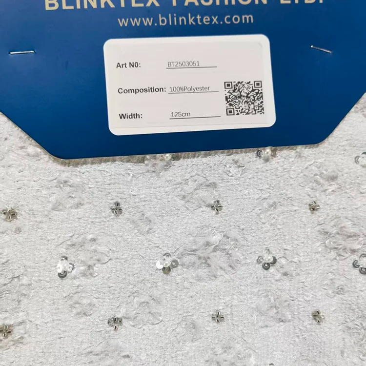 Blue Flower/Bird Embroidered Knit Top - BT2503051