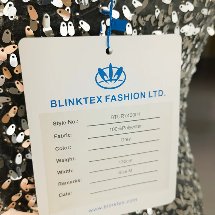 Liquid Silver Sequin Cowl Neck Mini Dress - BTUR740001