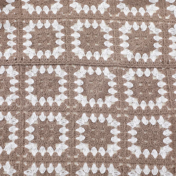 Men's Color Block Crochet Polo - FM0101000020