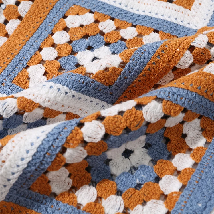 Men's Diamond Pattern Crochet Polo - FM0101000143