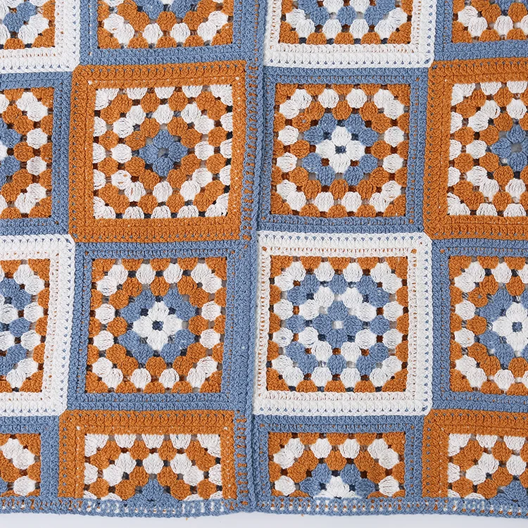 Men's Diamond Pattern Crochet Polo - FM0101000143