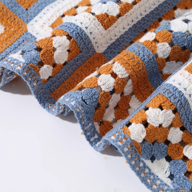 Men's Diamond Pattern Crochet Polo - FM0101000143