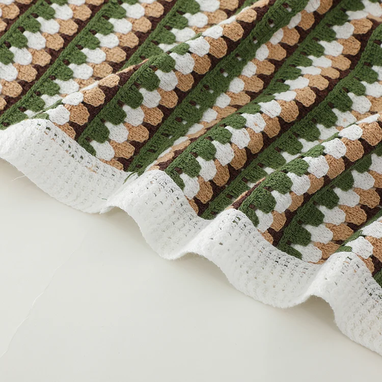 Men's Diamond Pattern Crochet Polo - FM0101000144