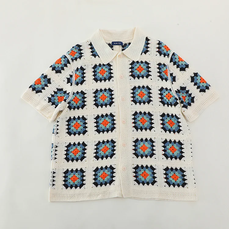 Men's Granny Square Crochet Co-ord Set - FM0101000145