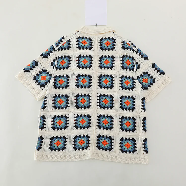 Men's Granny Square Crochet Co-ord Set - FM0101000145