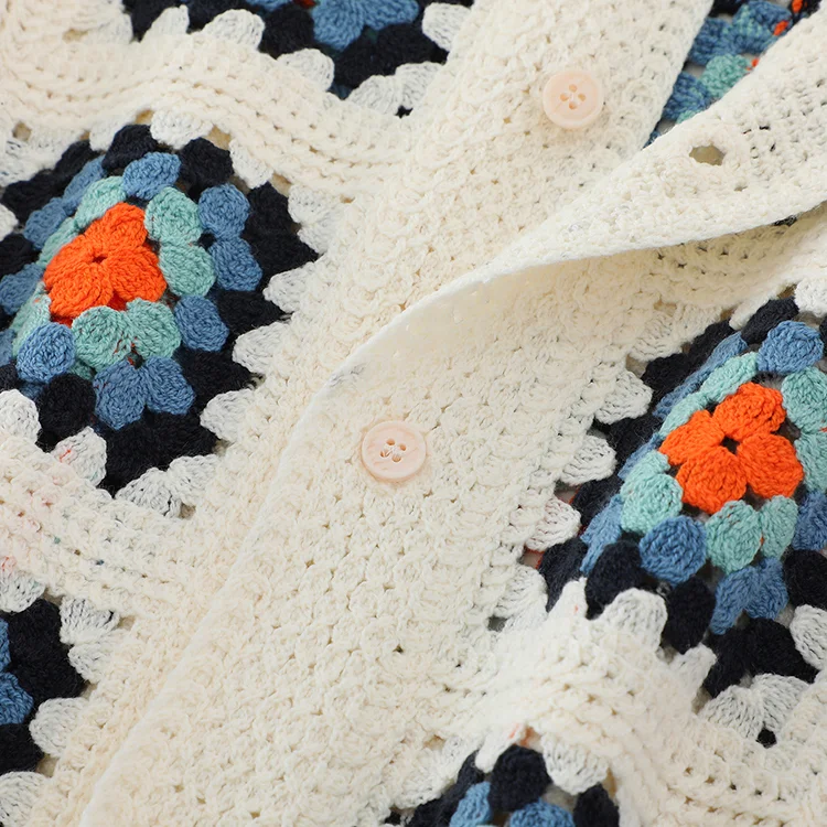 Men's Granny Square Crochet Co-ord Set - FM0101000145