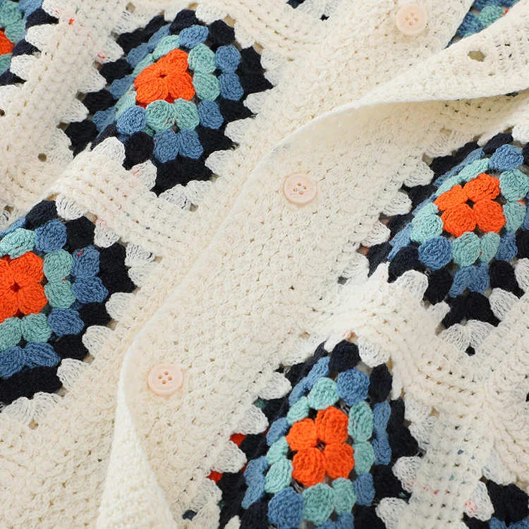 Men's Granny Square Crochet Co-ord Set - FM0101000145