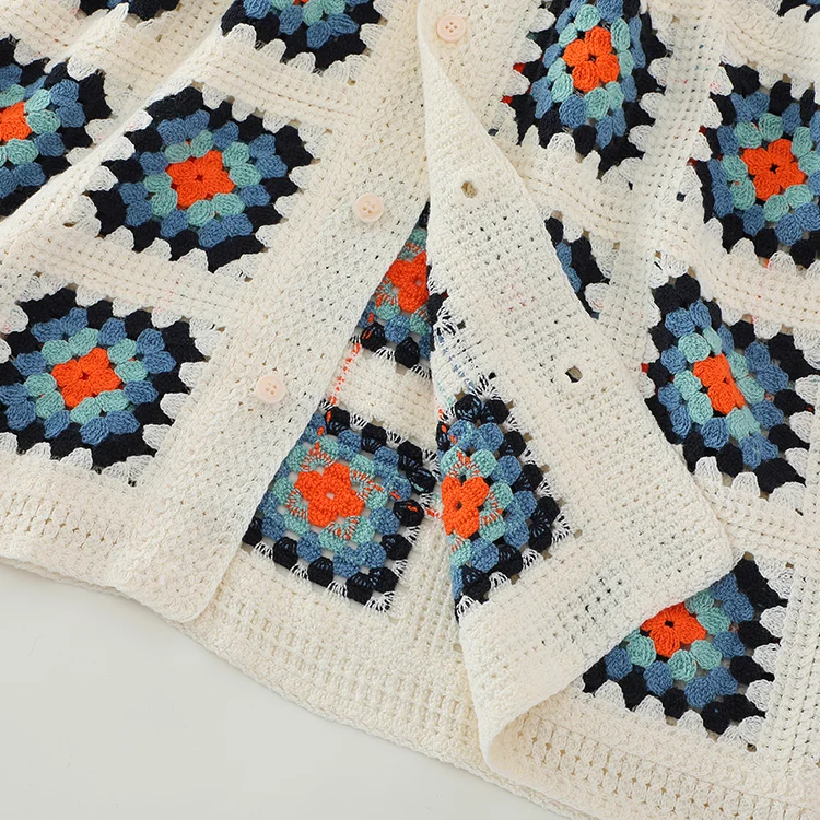 Men's Granny Square Crochet Co-ord Set - FM0101000145