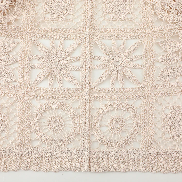 Floral Patchwork Crochet Cardigan - FM0102000012