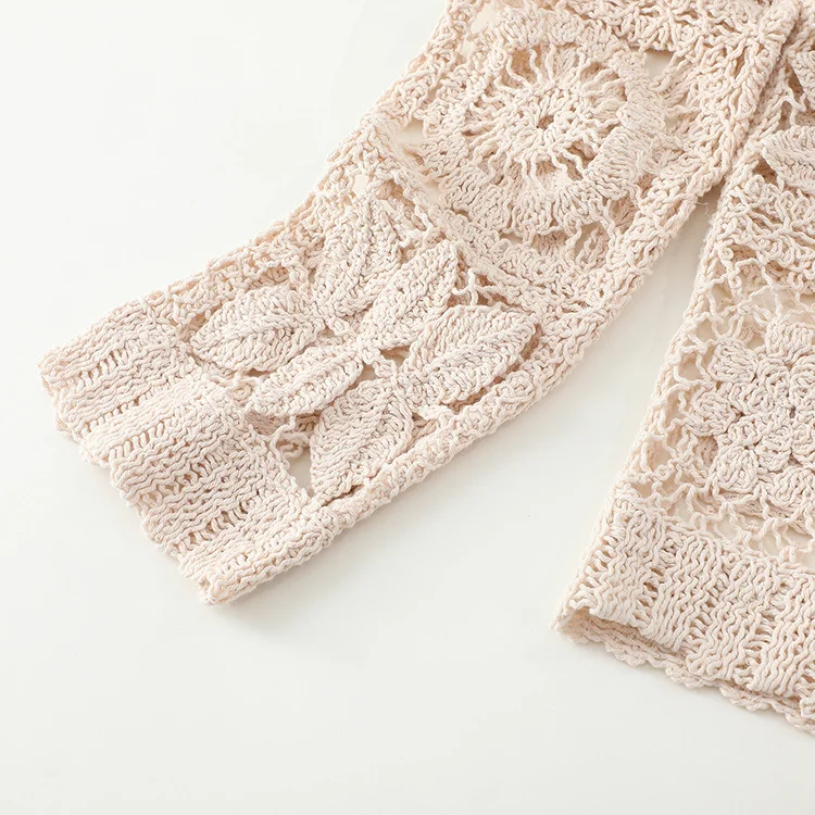 Floral Patchwork Crochet Cardigan - FM0102000012