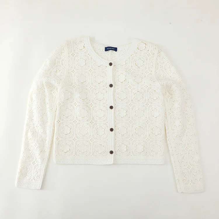 3D Floral Crochet Cardigan - FM0102000014