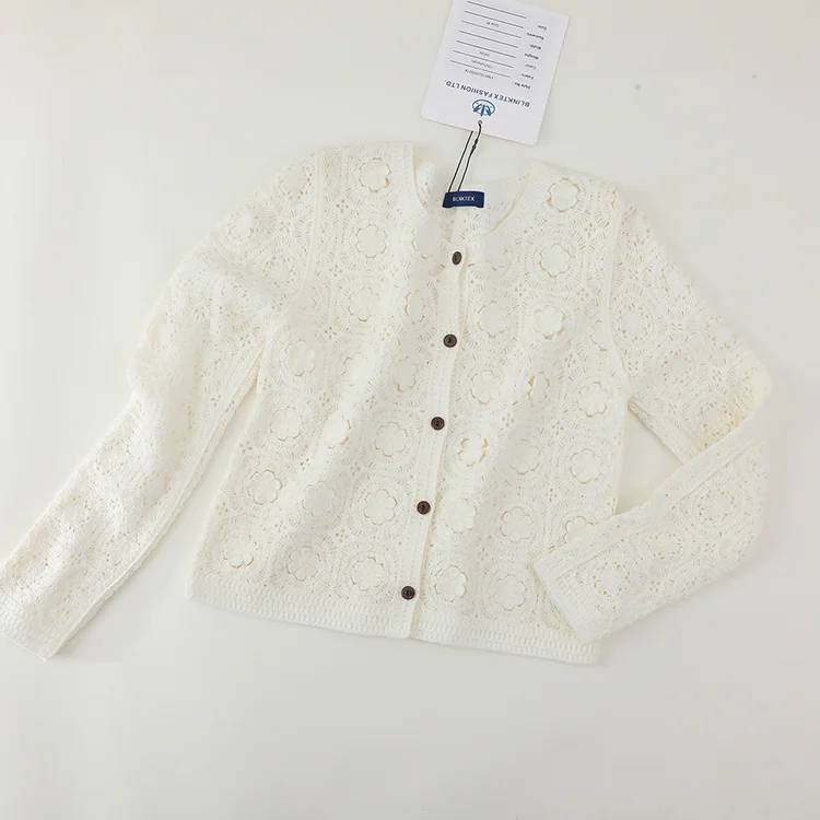 3D Floral Crochet Cardigan - FM0102000014