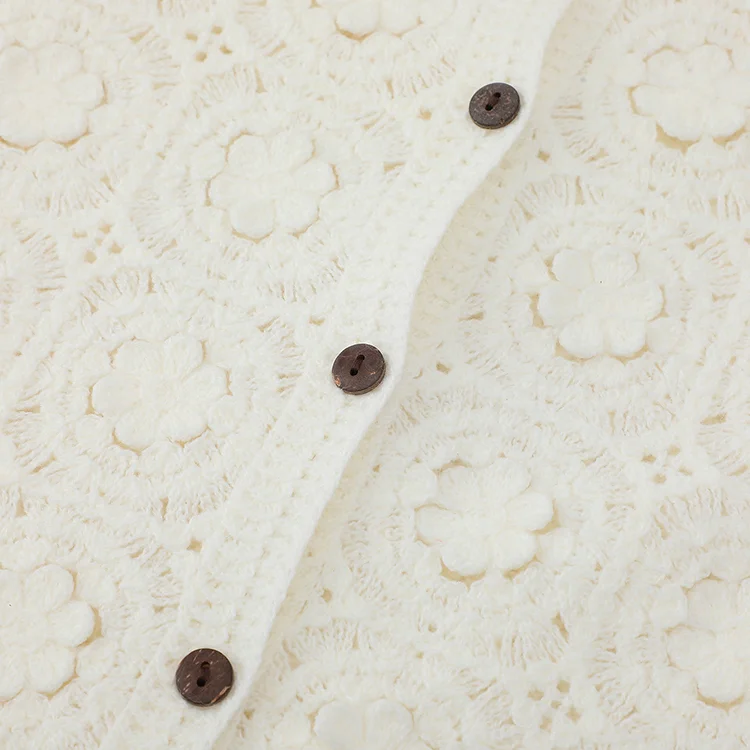 3D Floral Crochet Cardigan - FM0102000014