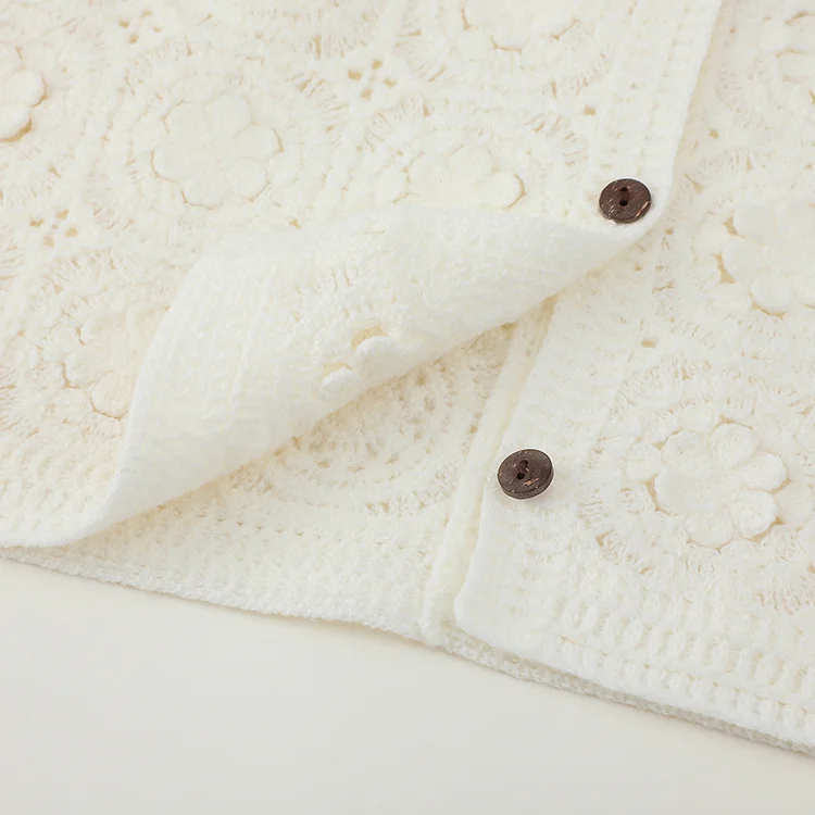 3D Floral Crochet Cardigan - FM0102000014