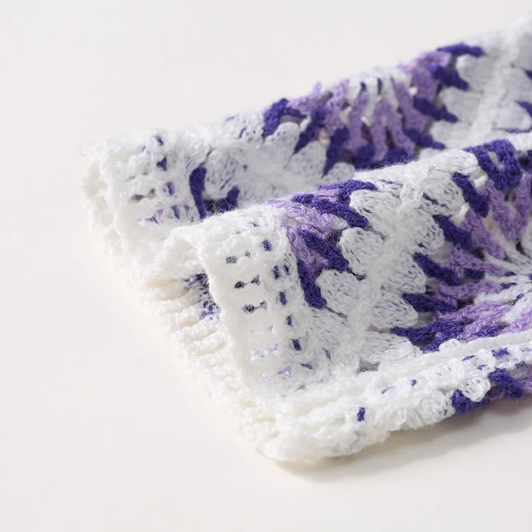 Granny Square Patchwork Crochet Sweater - FM0102000018