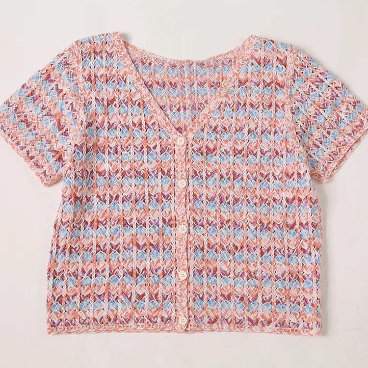 Floral Print Crochet Cardigan - FM0102000044