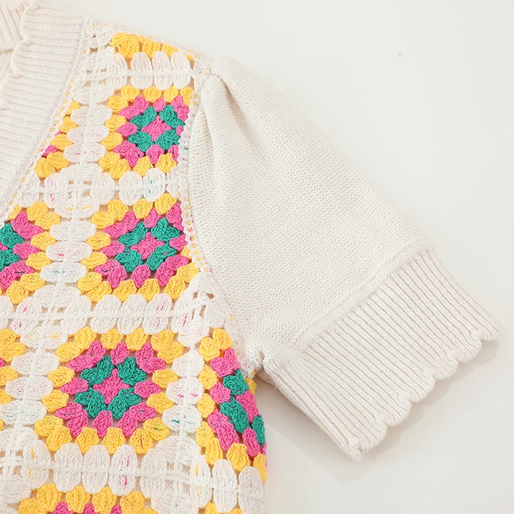 Boho Geometric Crochet Vest - FM0102000045