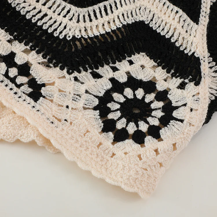 Chevron Stripe Crochet Kimono - FM0102000101