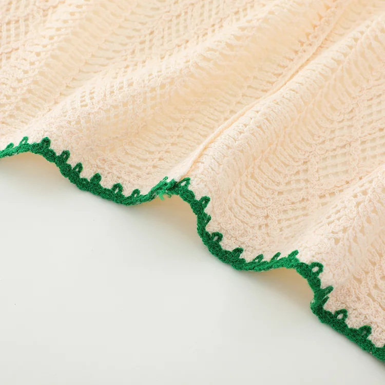 Floral Crochet Cardigan Vest - FM0102000103