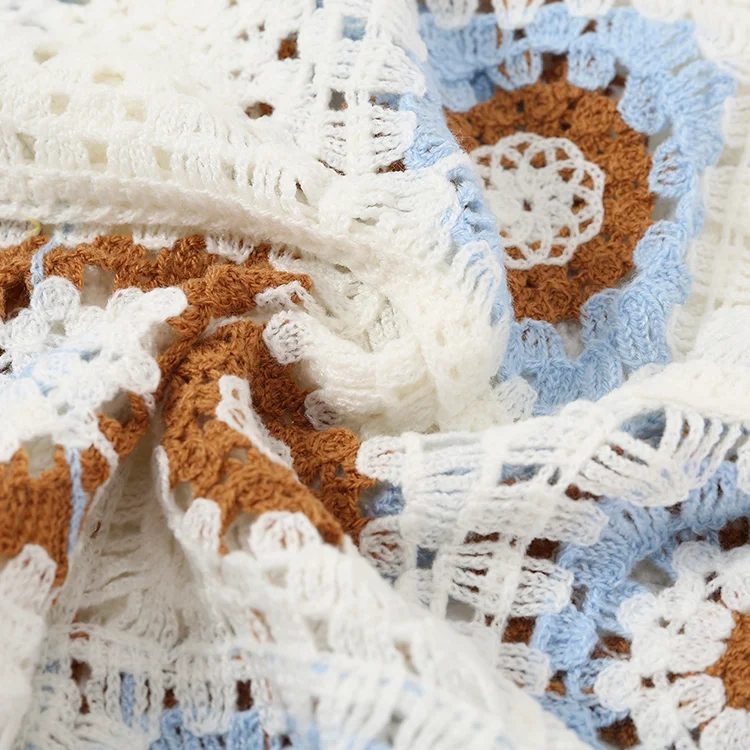 Floral Patchwork Crochet Cardigan - FM0102000104