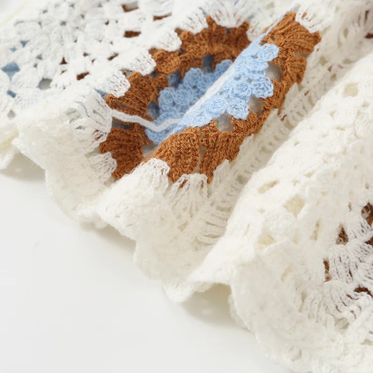 Floral Patchwork Crochet Cardigan - FM0102000104