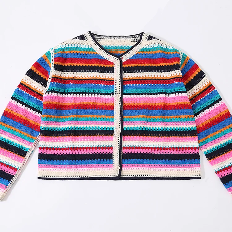 Open-Front Crochet Vest - FM0102000108