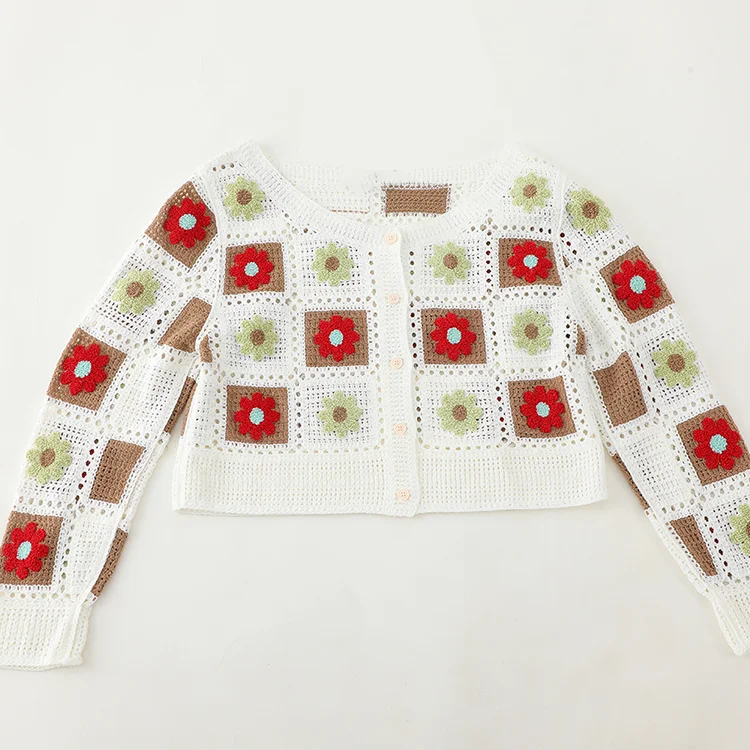 Floral Crochet Cardigan - FM0102000109