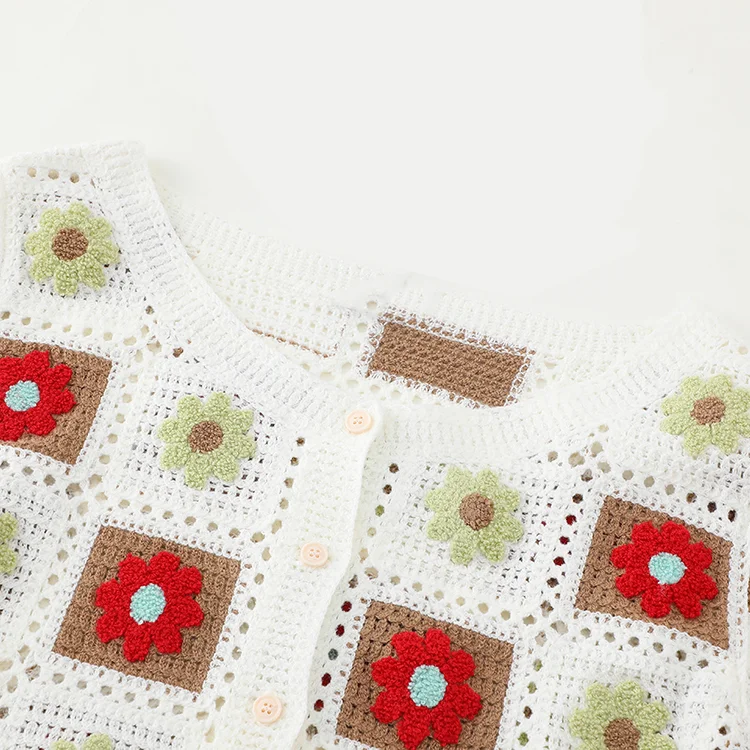 Floral Crochet Cardigan - FM0102000109