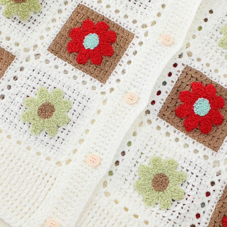 Floral Crochet Cardigan - FM0102000109