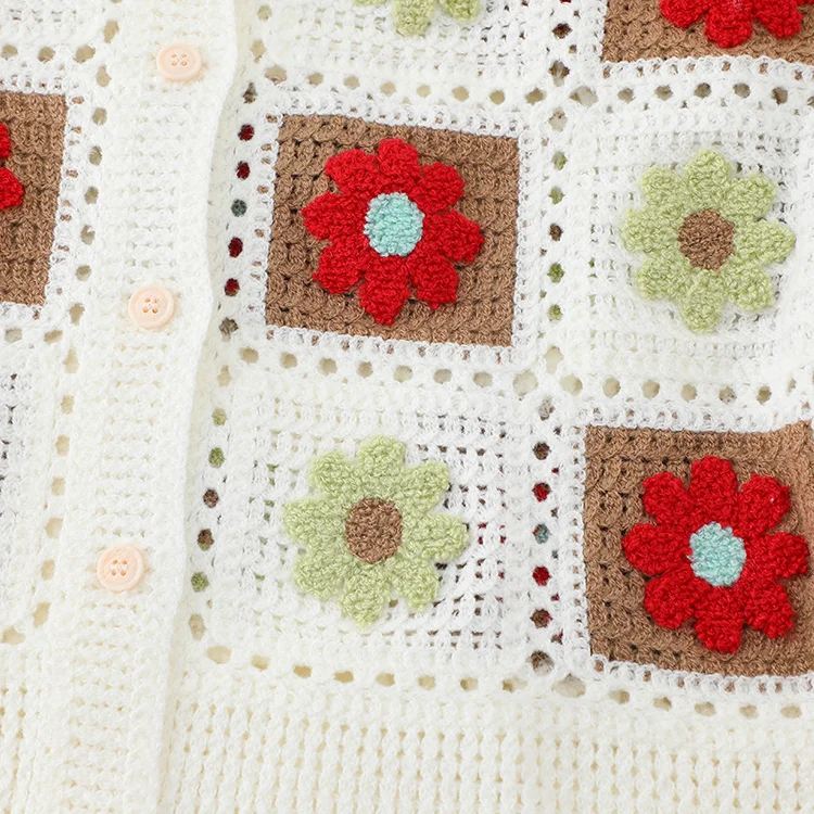 Floral Crochet Cardigan - FM0102000109