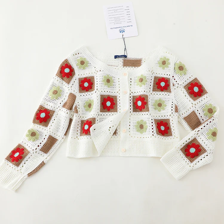 Floral Crochet Cardigan - FM0102000109