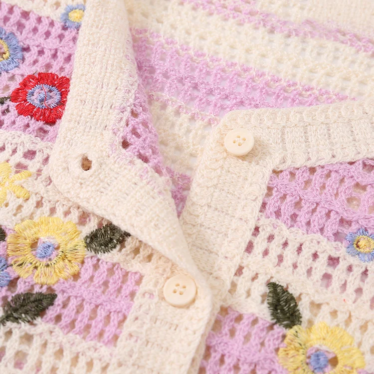 Striped Crochet Halter Top - FM0102000110