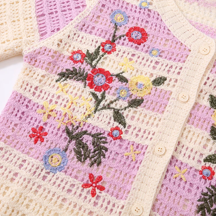 Striped Crochet Halter Top - FM0102000110