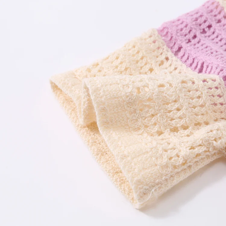 Striped Crochet Halter Top - FM0102000110