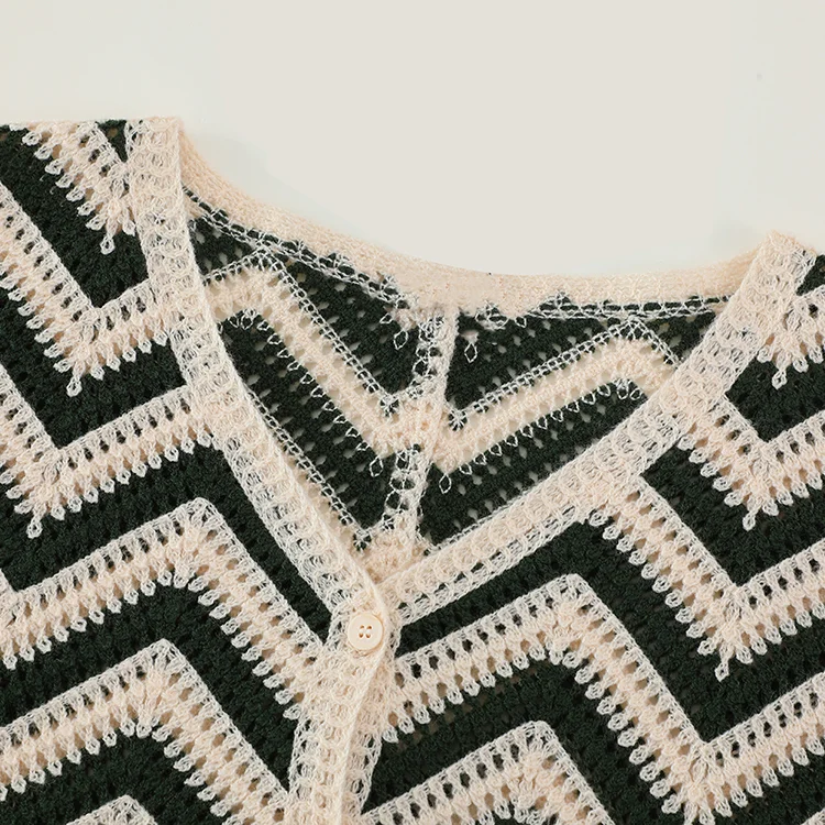 Retro Floral Crochet Crop Top - FM0102000111