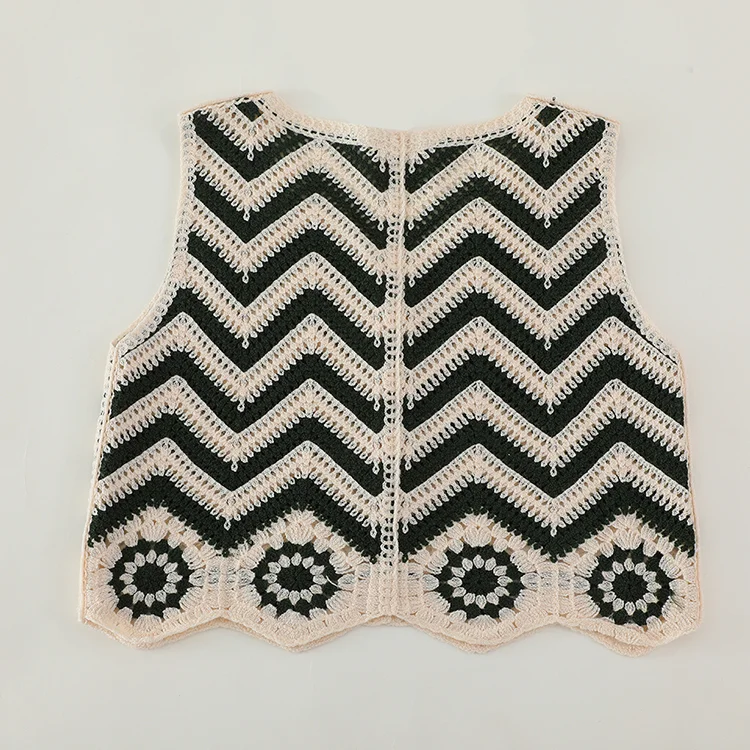 Retro Floral Crochet Crop Top - FM0102000111