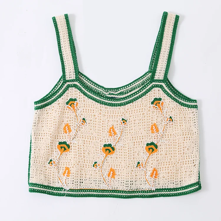 Floral Crochet Crop Top - FM0102000115