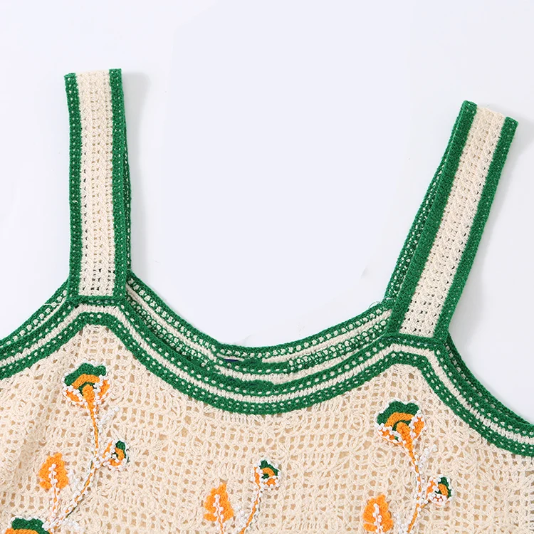 Floral Crochet Crop Top - FM0102000115