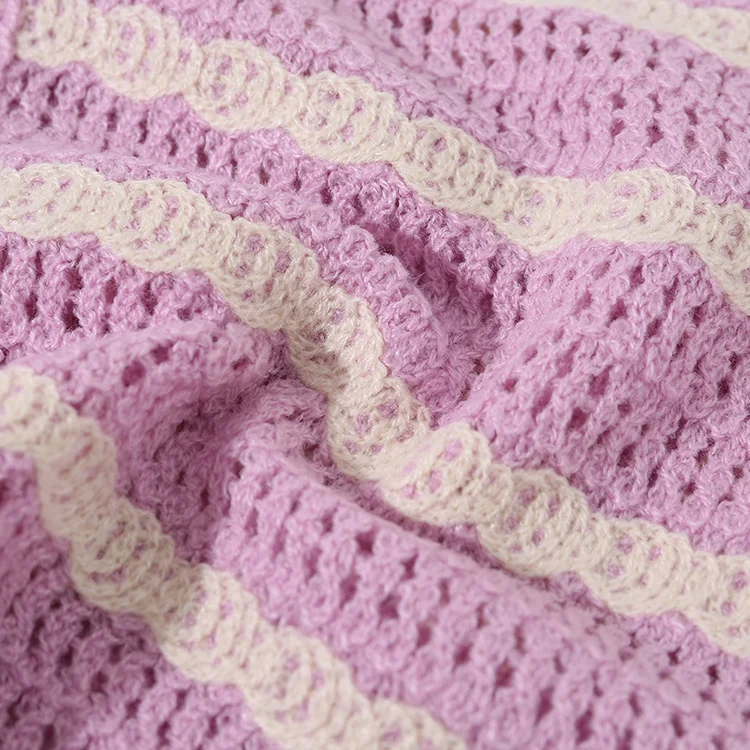 Floral Crochet Vest with Fringe - FM0102000116