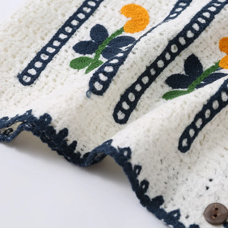 Floral Crochet Vest - FM0102000118