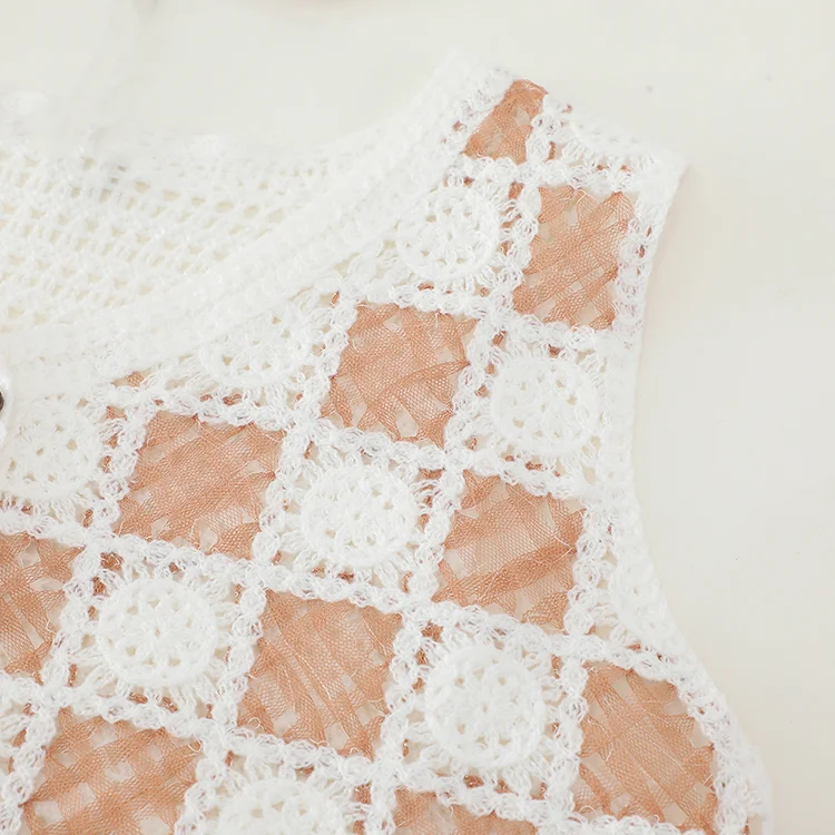 Scalloped Floral Crochet Bralette - FM0102000120