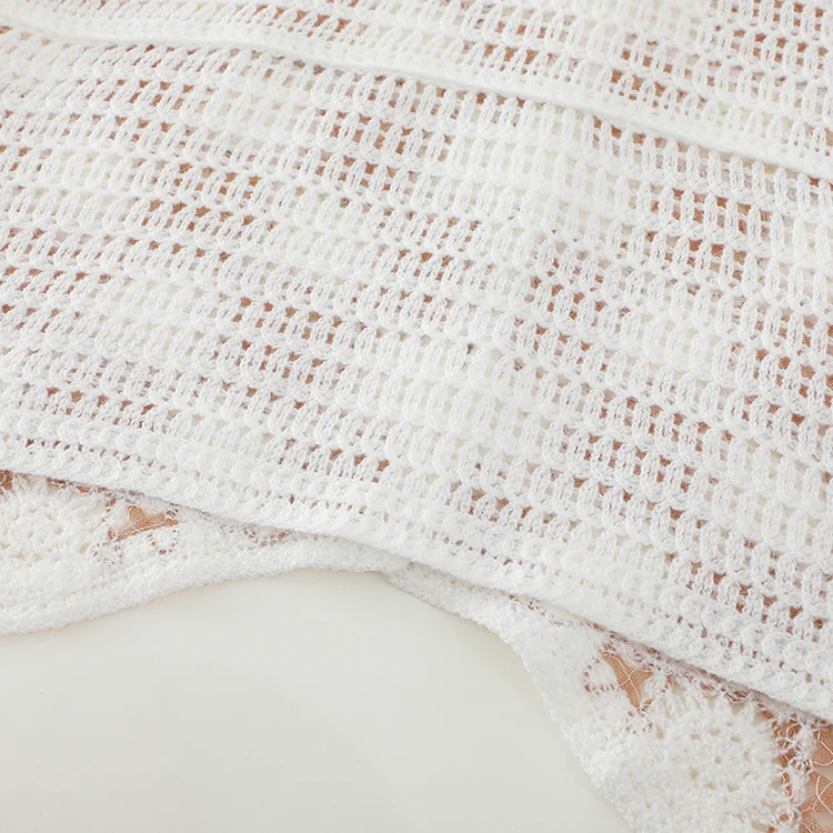 Scalloped Floral Crochet Bralette - FM0102000120