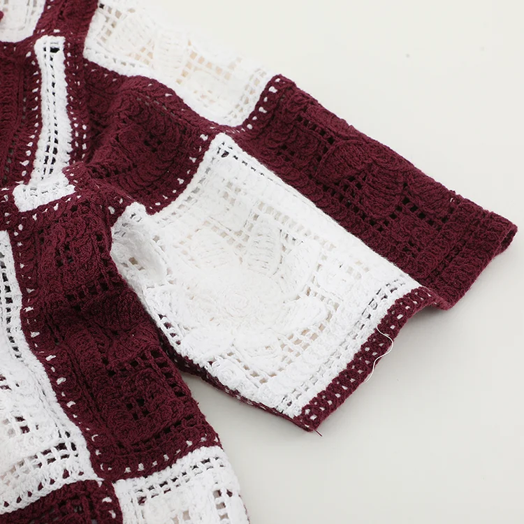 Colorful Floral Crochet Vest - FM0102000146