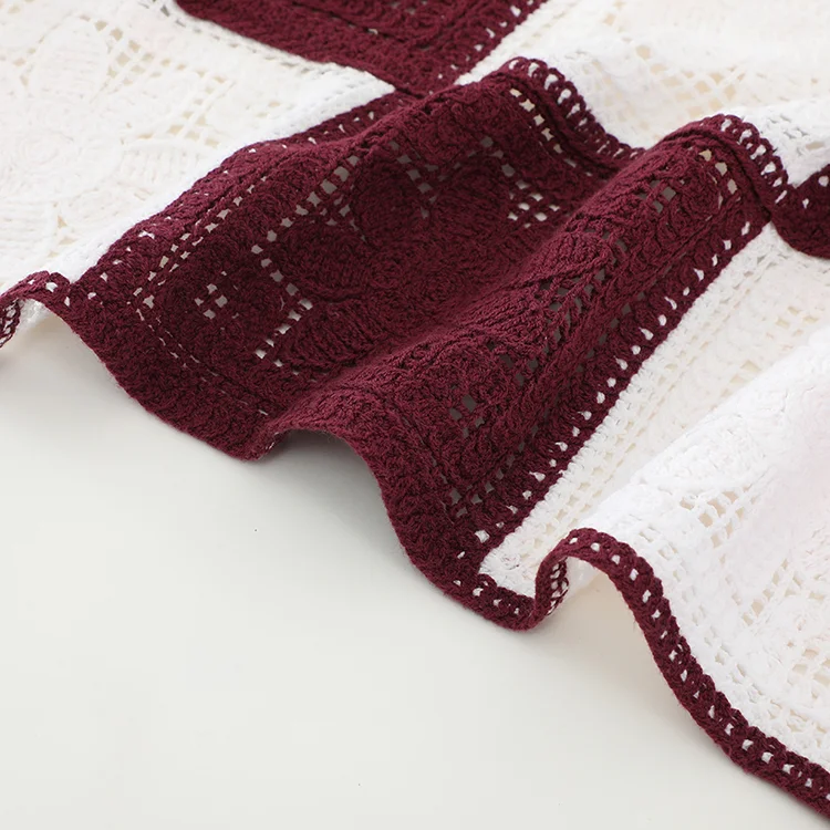 Colorful Floral Crochet Vest - FM0102000146