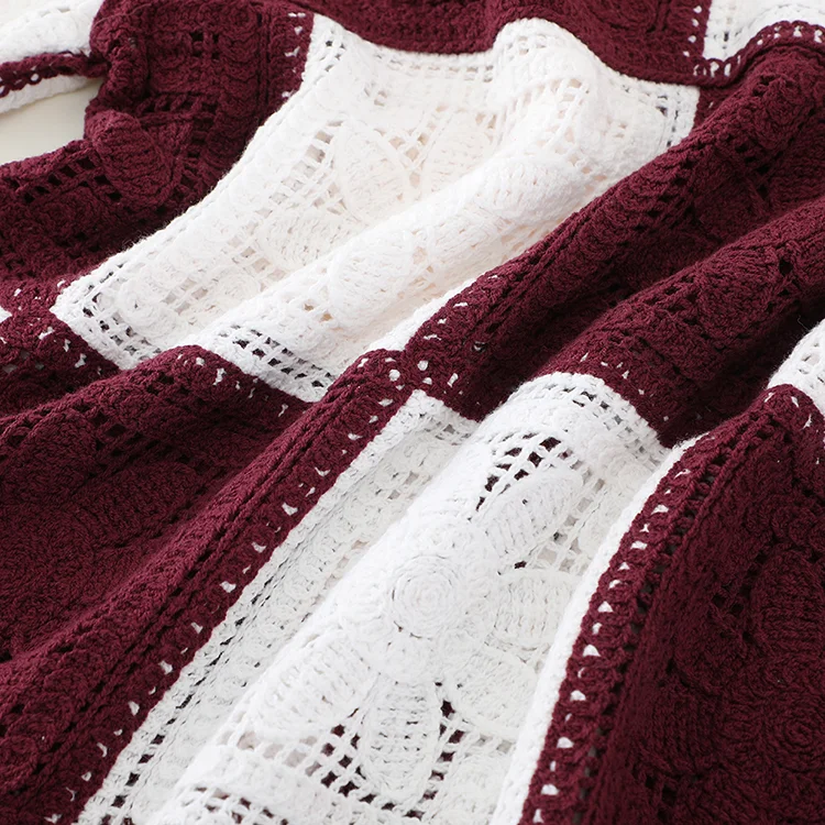 Colorful Floral Crochet Vest - FM0102000146